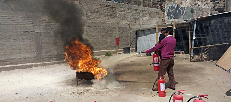 Prácticas de Manejo en uso de extintores de incendio